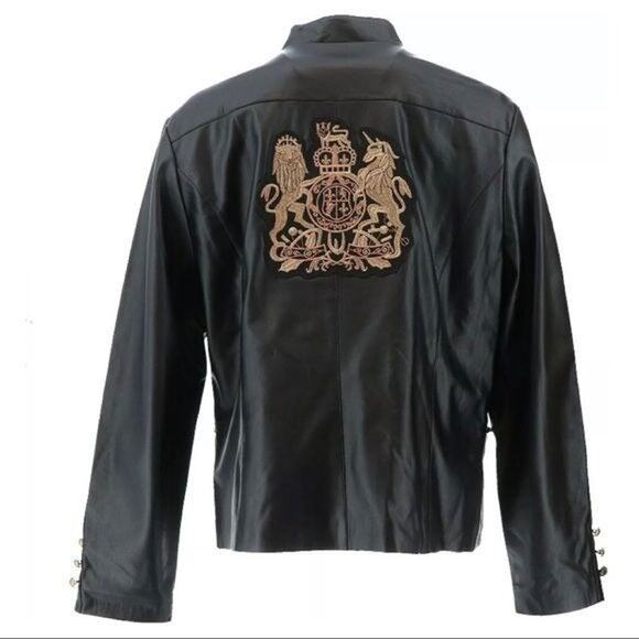 Sheryl Crow Faux Leather military jacket-Coat of arms (XL) - Picture 4 of 5